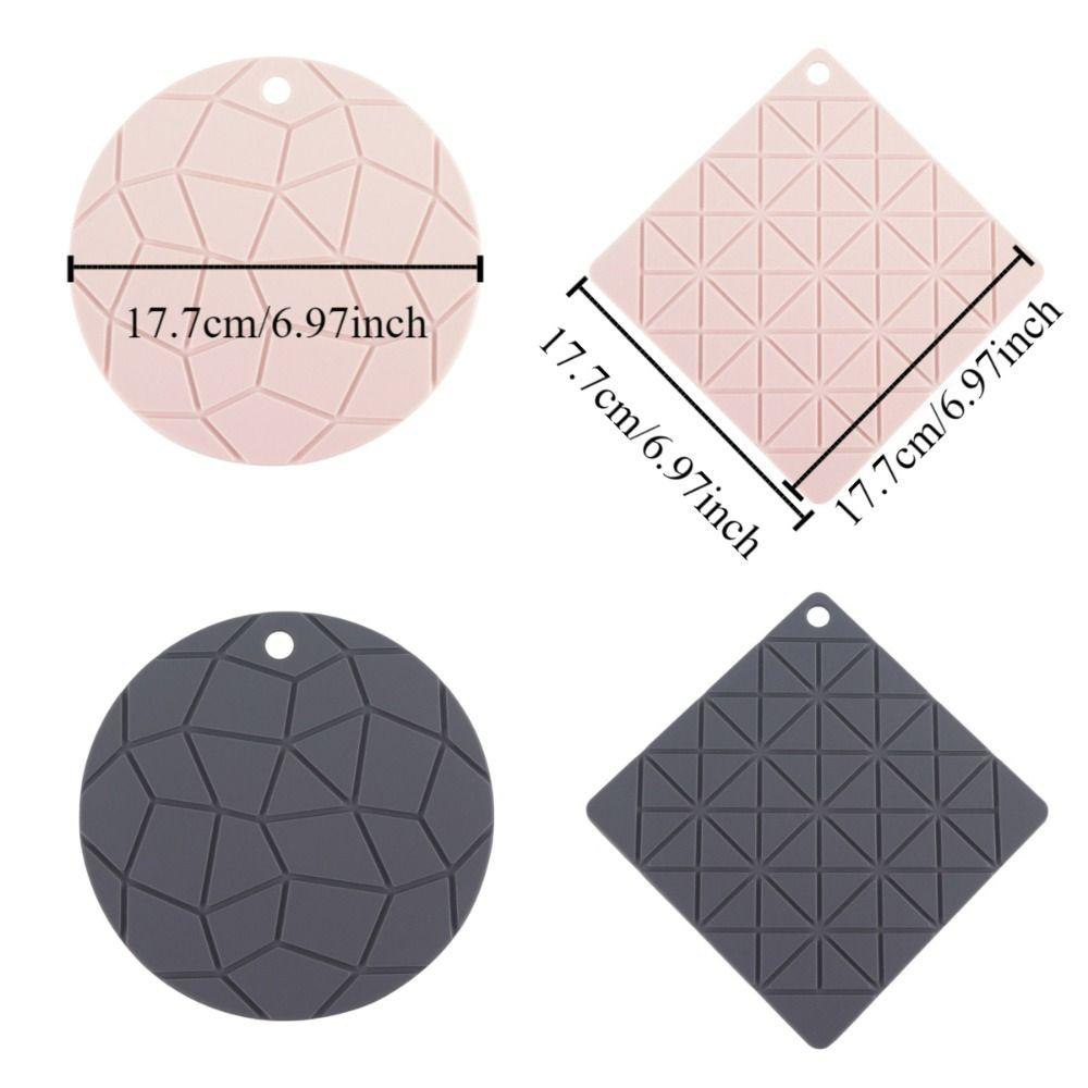 Non Slip Silicone Pot Mat Foldable Tableware Pad Table Decoration Dining Table Mat Kitchen