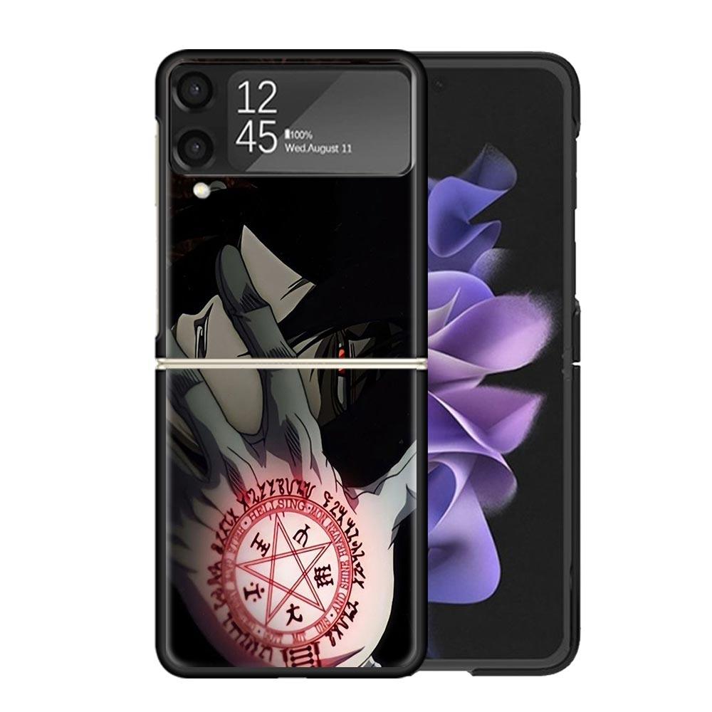 Прозрачный чехол для телефона с принтом Аниме Стальной Алхимик для Samsung Z Flip 7 6 5 4 3 Galaxy ZFlip7 ZFlip6 ZFlip5 ZFlip4 ZFlip3 5G
