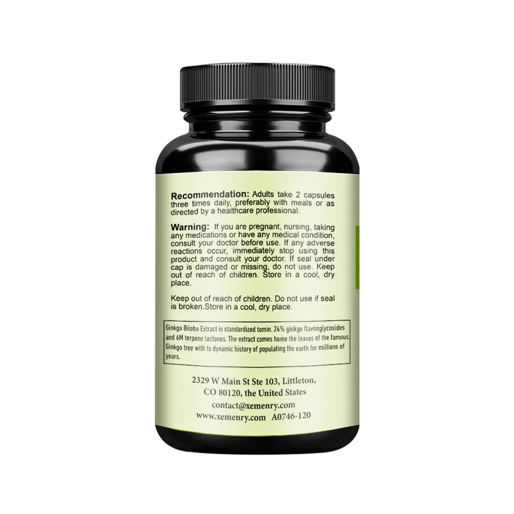 Ginkgo Biloba - Brain Health, Mind & Memory Circulation, Metabolism Booster