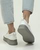Кеды женские Lonza 184031 36 бело-серые кожа