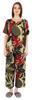 Printed Sleepwear Pajama Set For Women Short Sleeve Nightwear Soft Pj Lounge
