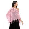 Womens Triangle Poncho Multiple Colors Sheer Tassels Scarf Lace Wedding Party Accessories