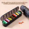 7 Days Vitamin Pill Case Double-Layer Pill Storage Box Weekly Pillbox Tablet Holder  Men/Women