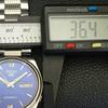 GENUINE VINTAGE SEIKO 5 AUTOMATIC JAPAN MENS BLUE COLOR DIAL WATCH A701398-5 R206a-a701398