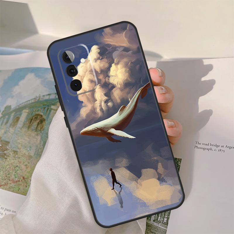 Flying Whale Magical Case For Samsung Galaxy A16 A26 A56 A36 A06 A52 A53 A33 A13 A34 A54 A14 A15 A35 A55 A22 A32