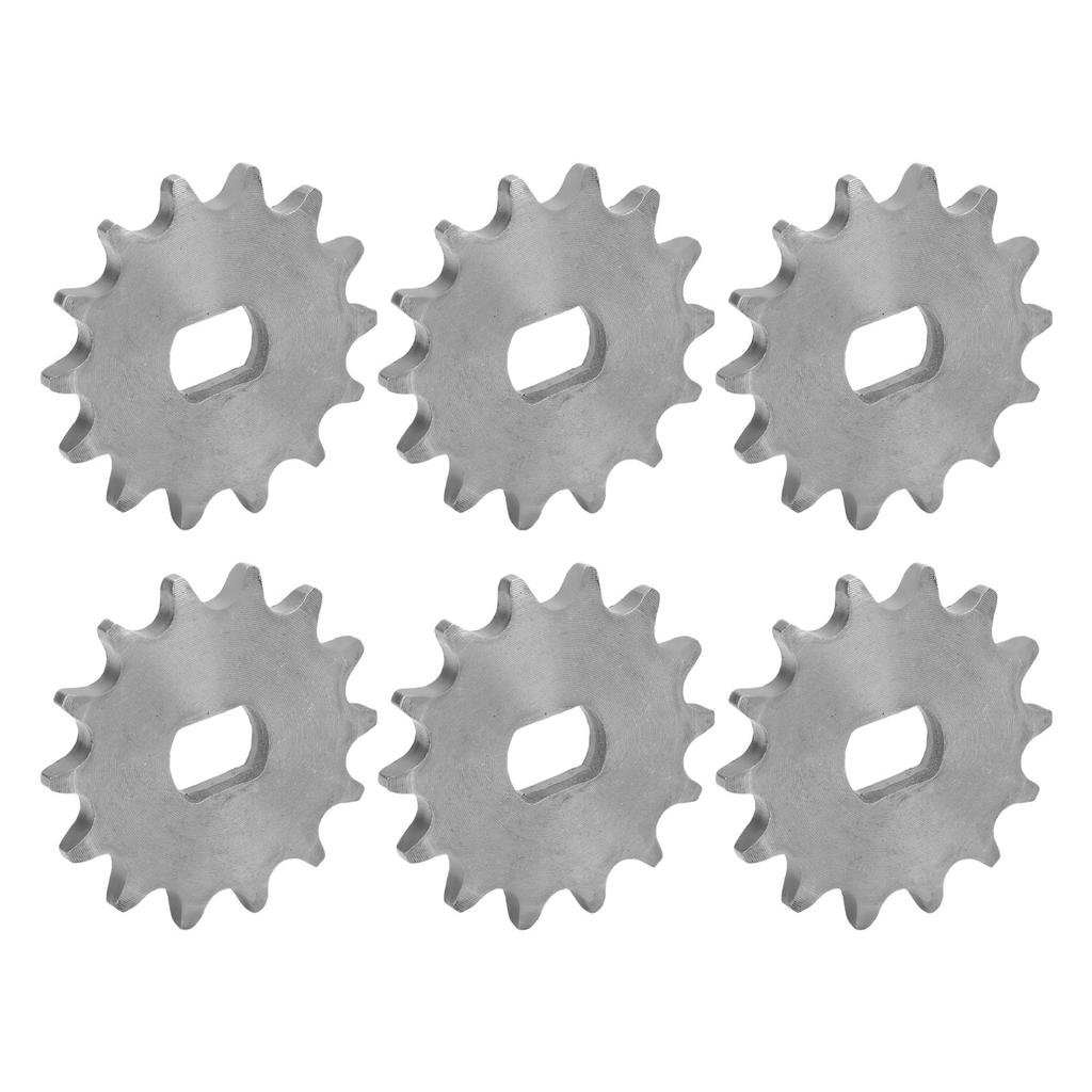 6 шт. Звездочка цепи Колесо Скорость велосипеда Редукторный двигатель Аксессуар Тип 420 14 зубьев Внутр. диам. 12x17 мм