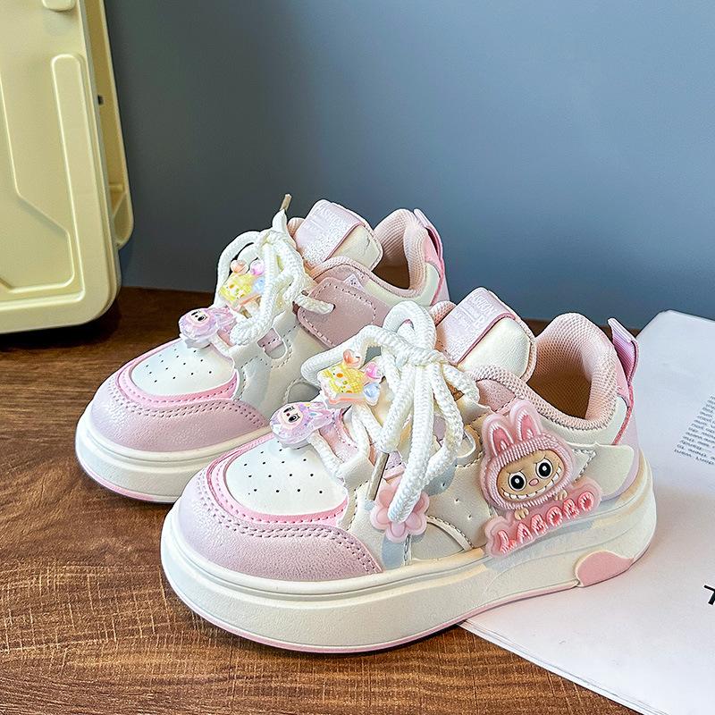Милые мультяшные спортивные туфли для девочек на мягкой подошве и очень милые повседневные туфли для детей на толстой подошве