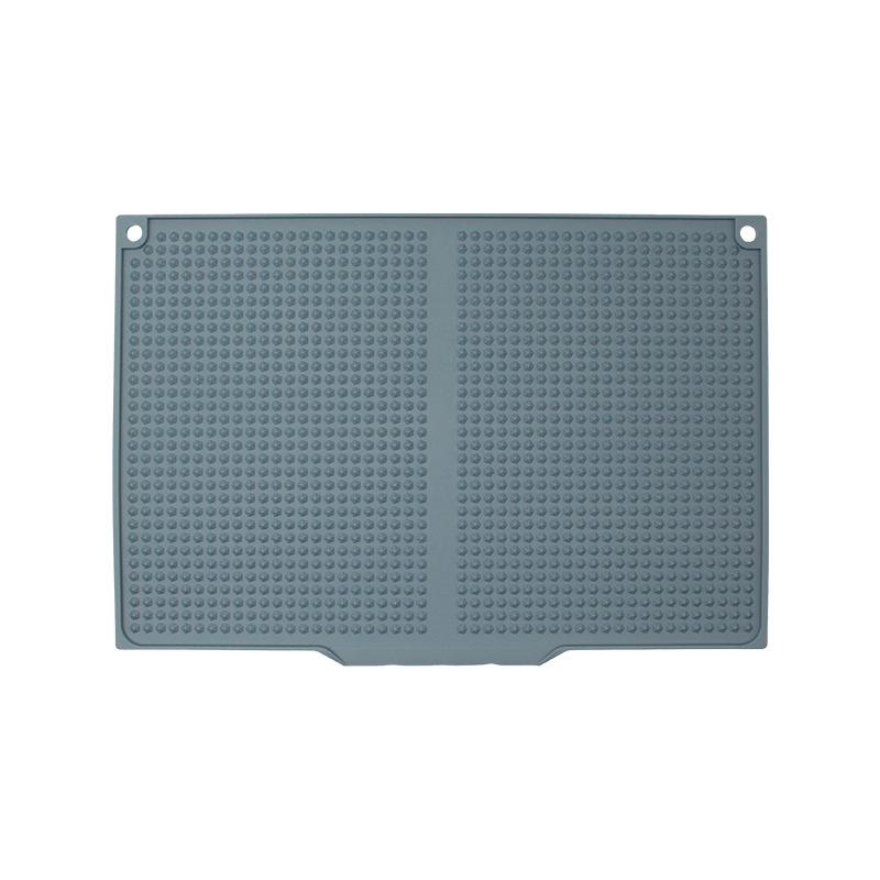Non-Slip Silicone Kitchen Counter Mat: Drain, Insulation, Anti-Scald Coaster for Pots & Bowls.