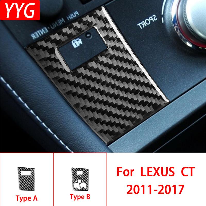 Carbon Fiber Interior Accessories Sport Mode Panel for Vehicle Automotive Interior Decorative Stickers for LEXUS CT 2011-2017