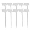 OUNONA Gardening 20 Height Gardening Flower White Labels, Plants, Planters, Tags, Markers, Nameplates, Stakes, Signs, T-Shaped, Large, Pieces, 30cm,