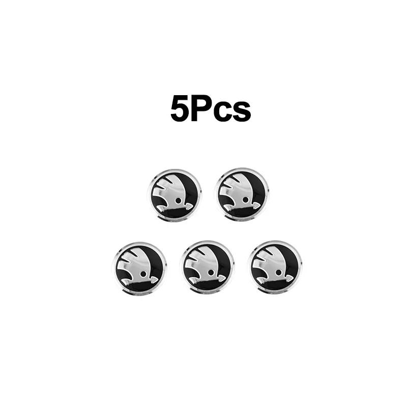 Car Sticker 2025 Hot 10mm Car Remote Key Sticker Aluminum Emblem Decal For Skoda Octavia Kodiaq Fabia Superb Rapid Kamiq Karoq D