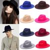 Fashion Vintage Stage Performance Dress Dance Party Woolen Cowboy Hat Panama Jazz Cap Fedora Hat