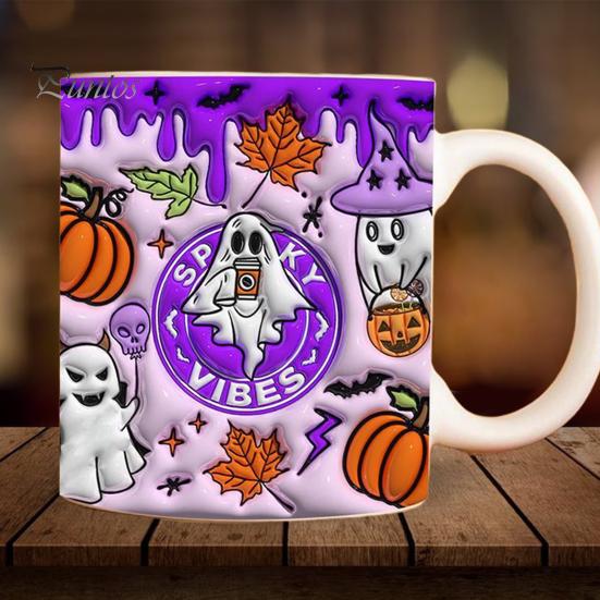 Кофейная кружка на Хэллоуин, керамическая кружка с тыквой, призрачным черепом и ручкой, стакан для сладостей, украшение для домашней вечеринки