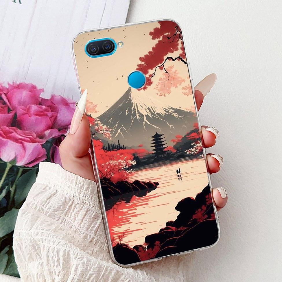 Clear For Oppo A12 CPH2077 CPH2083 Cover For Oppo A12 Case Luxury Butterfly Love Fashion Flowers Cool Lion Cute Painted