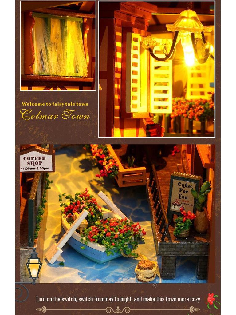 Модель книжной полки Tianyu DIY TC16 3D — креативное украшение ручной сборки и подарок на день рождения