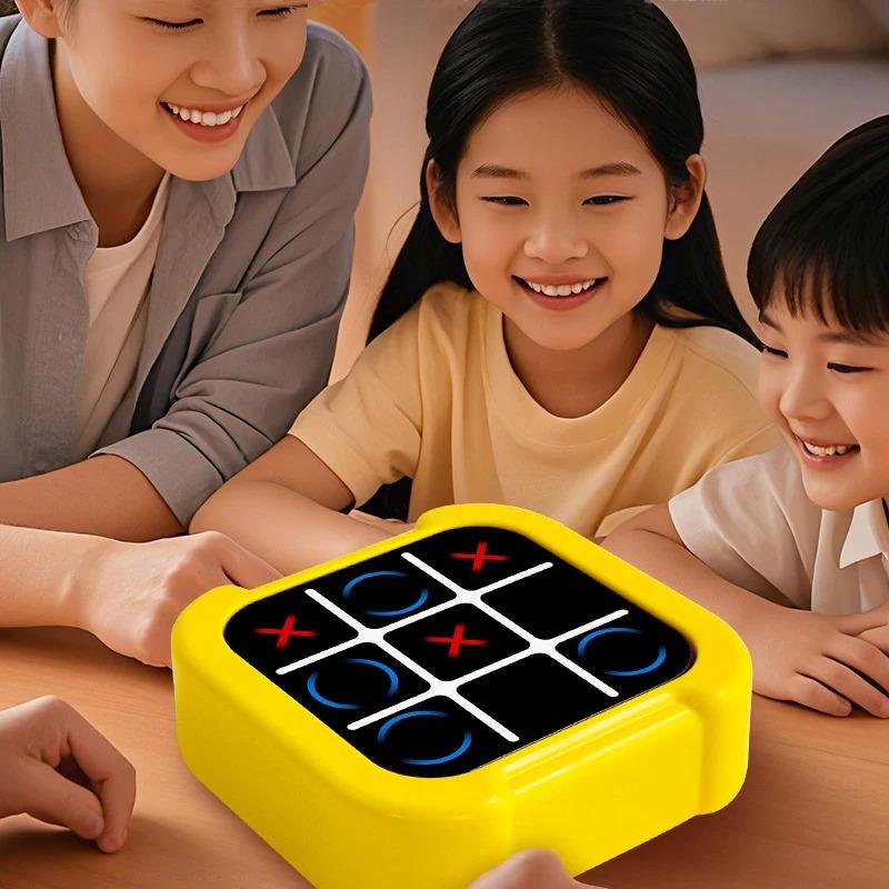 Electronic Chessboard Tic Tac Toe Multifunctional Children's Education Strategy Toy Parent-Child Fun Interactive Brain Game