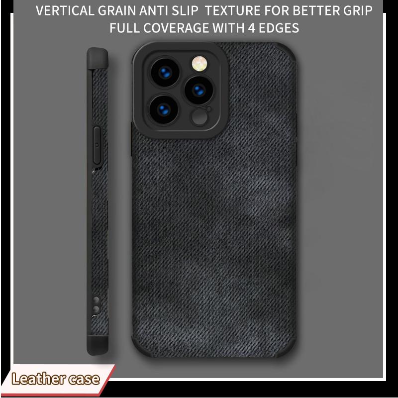 Мягкий силиконовый чехол для телефона из джинсовой ткани с вертикальным рисунком и принтом для телефона, задняя крышка с объективом камеры, полная защита