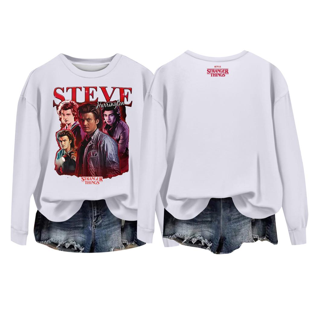 Женский повседневный пуловер с круглым вырезом и длинным рукавом с принтом ко Дню святого Валентина