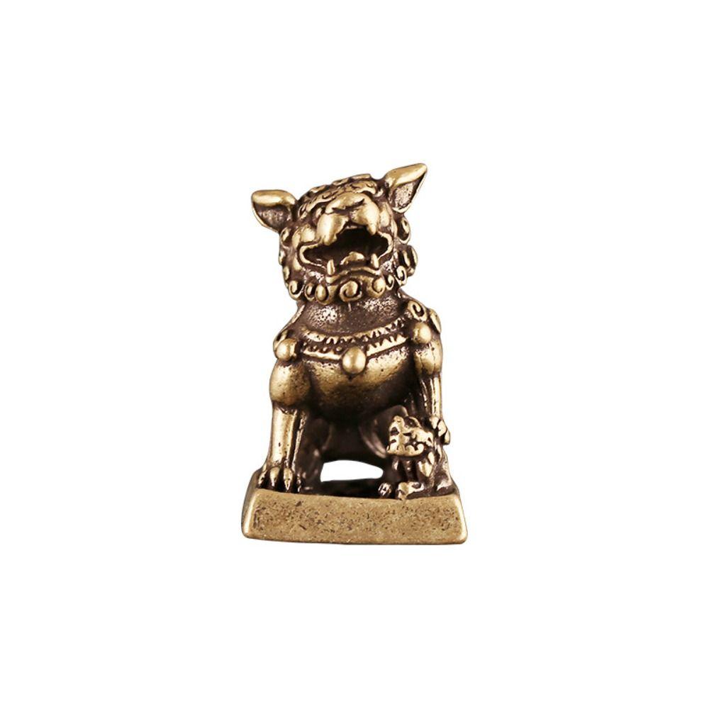 Good Quality Handmade Desktop Ornament Lion Figurines Lion Ornaments Keychain Pendant Lion Seal
