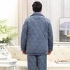 YUZHAOLIN Men's Winter Quilted Thermal Pajama Set