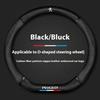 Car Anti-slip Leather Steering Wheel Cover For Peugeot 107 108 206 207 208 301 307 308 406 407 408S 508 607 106 3008 4008 5008 GT