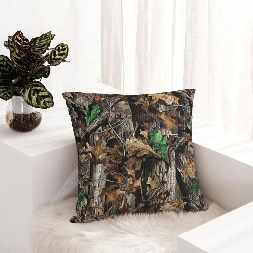 Real Tree Camouflage Square Pillowcase Cushion Cover Pillow Case Throw Pillow Cover For Home Sofa Living Room