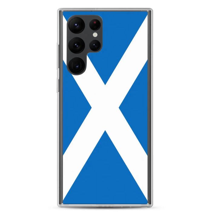 Coque Téléphone - Samsung - Galaxy S22 - Drapeau Écosse - Souple - Multicolore
