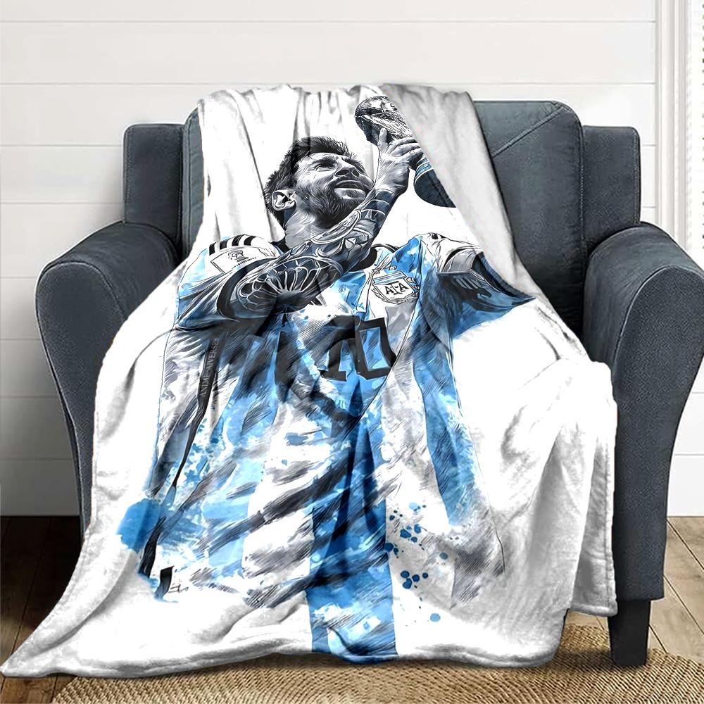 World Cup Celebration printed flannel breathable and warm blanket, a stylish home gift, suitable for home, office and bedspread use. 0713a36