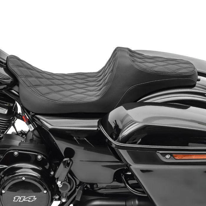 Selle Biplace Craftride FR6 Gel Intégré Confort Optimal Compatible Harley Davidson 08-25