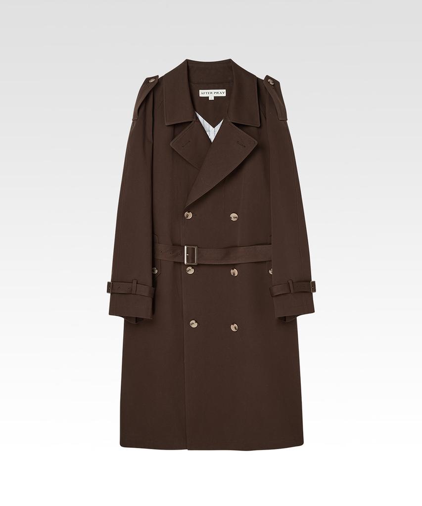 Afterpray Francis Trench Coat Brown