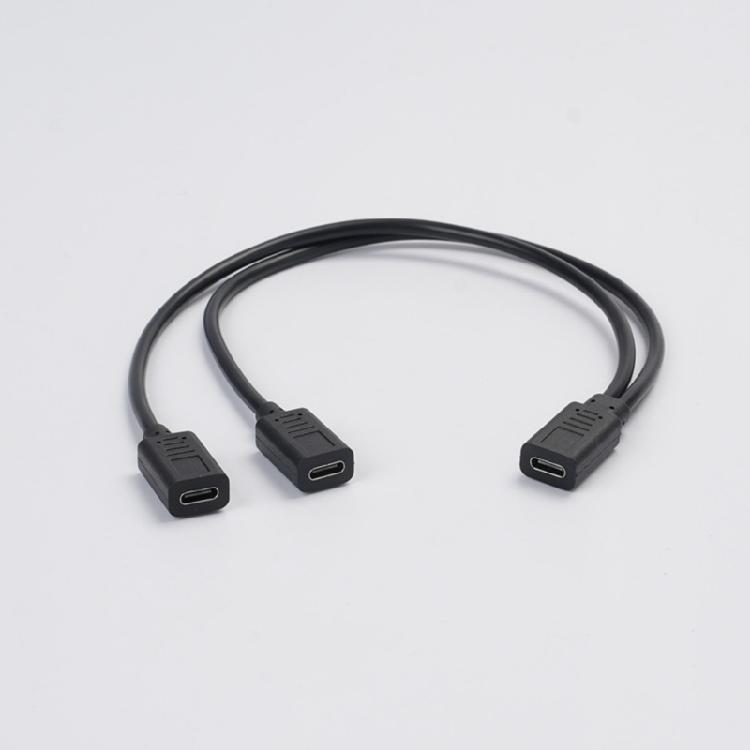 USB C to 2 USB C Female Cable USB C Headphone Converter USB C to USB C Splitter Charging Cable Replacement