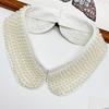 High-End Pearl Fake Collar Versatile Retro Shirt Sweater Dress Decorative Collar Exquisite Doll Collar Clothing Accessories