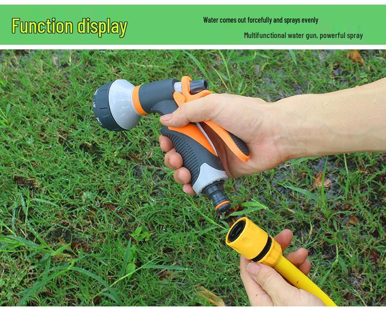 Multifunctional High-Pressure Watering Nozzle: Soft Rubber Spray Gun for Gardening, Vegetable Washing, and Car Washing