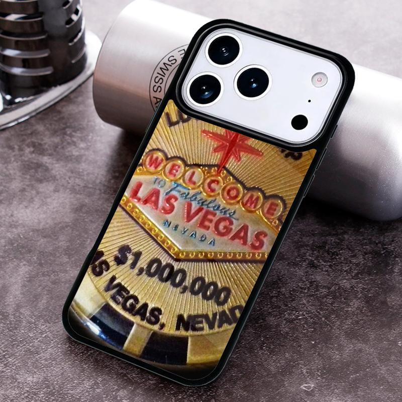 Las Vegas Nevada Gamble Phone Case for iPhone 17 16 15 Pro Max Air 14 13 12 11 Plus Shockproof Capa Cover