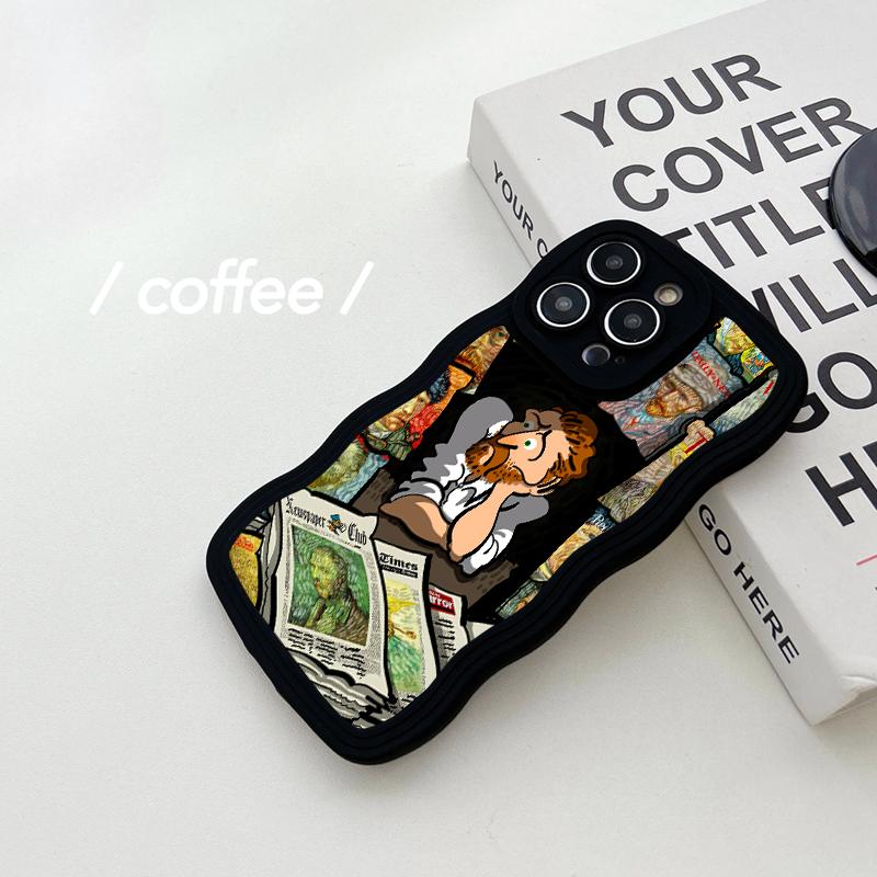 Мягкий чехол из ТПУ в форме волны для Redmi Note 12 Pro Note 11 Samsung S23 Ultra A23 A13 Realme C55 C53 Infinix Tecno OPPO A57 4G Vivo Y35 Y02, чехол для iPhone