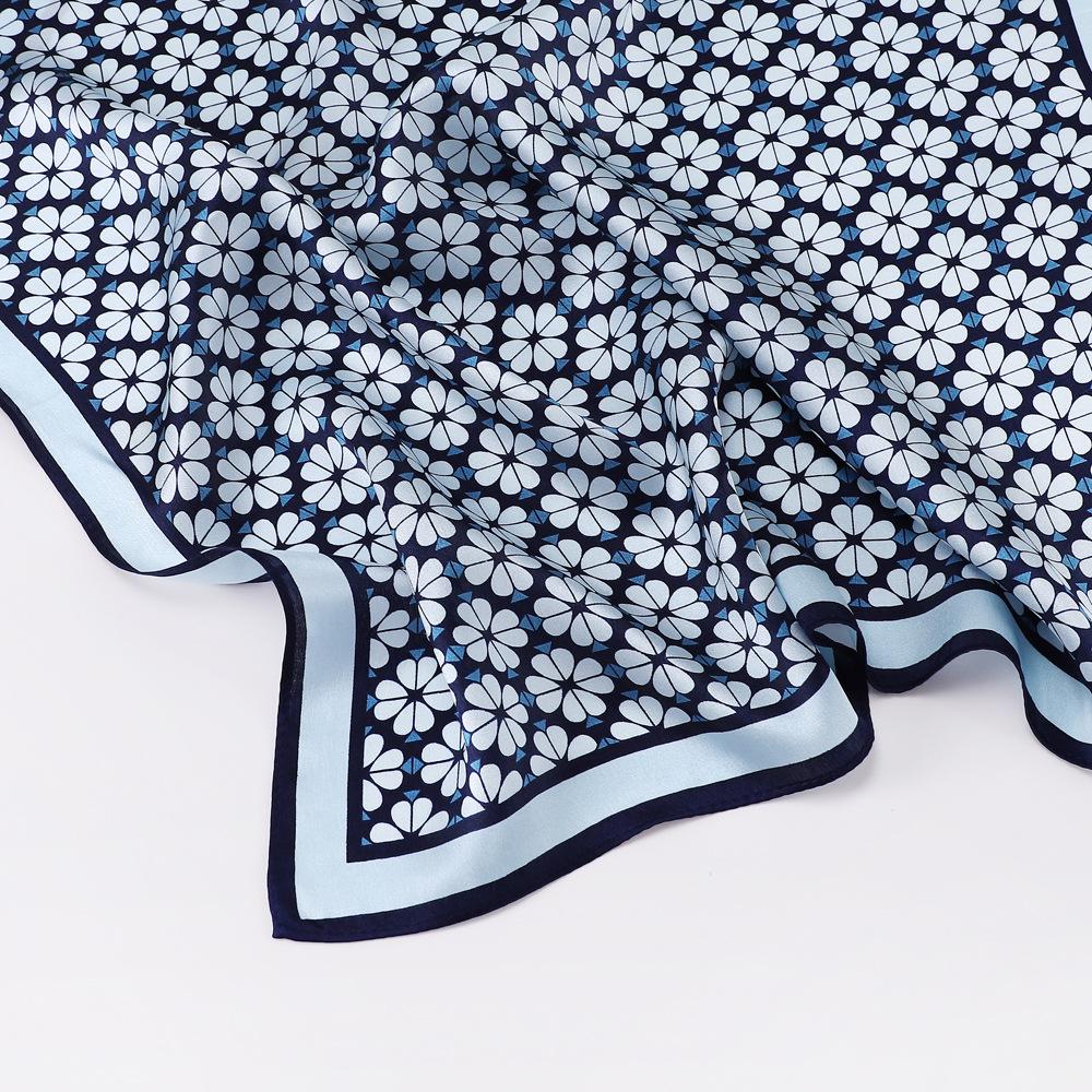 Spring And Summer Satin Long Scarf For Women Sunscreen Shawl Fashionable Beauty Scene Satin Long Scarf Versatile Travel Scarf