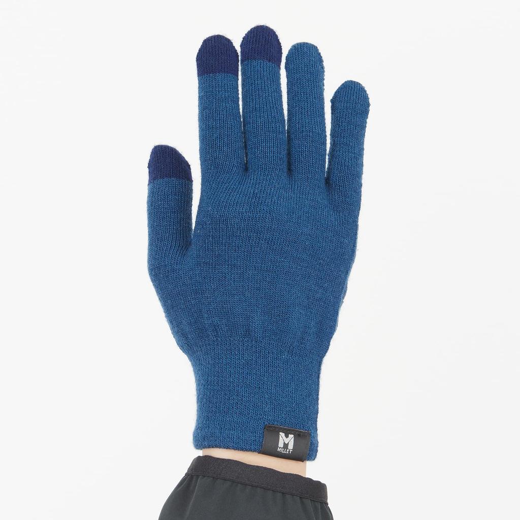Внутренние перчатки Шерстяные внутренние перчатки II MIV01922 Глубокий мозаичный синий M [Millet] (НОВЫЙ ЛОГОТИП)