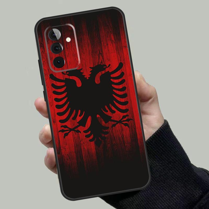 Чехол-флаг Албании для Samsung Galaxy A55 A35 A15 A52 A32 A12 A16 A26 A36 A56 A53 A33 A13 A14 A34 A54 A17