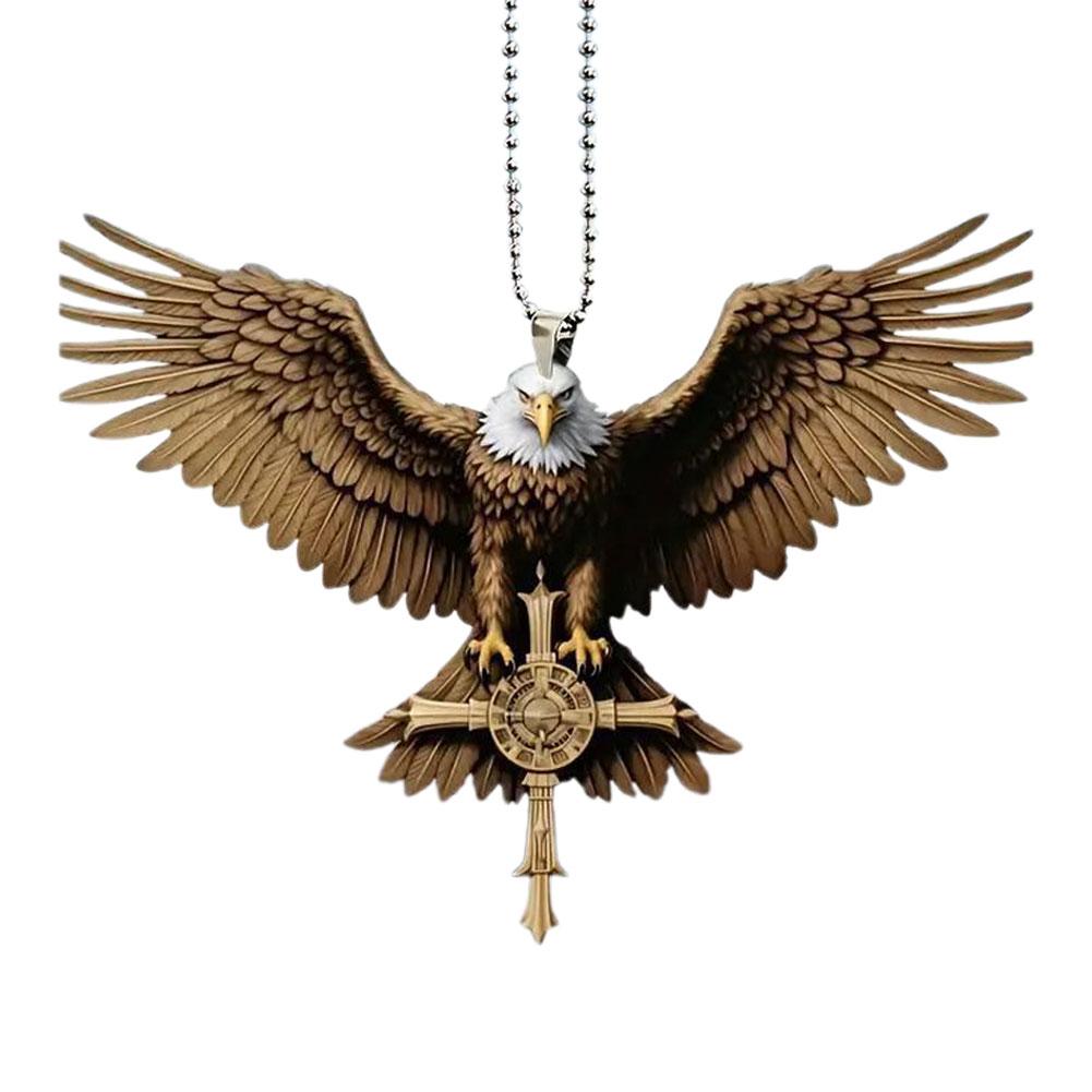 Зеркало заднего вида автомобиля подвесное украшение орел Иисус крест автомобильные аксессуары подвеска для салона Ca M5S6