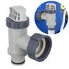 Pool Hose Plunger Valved Kit for Above Ground Swimming Pool Plunger Valved Replacement Parts for Filter Circulation