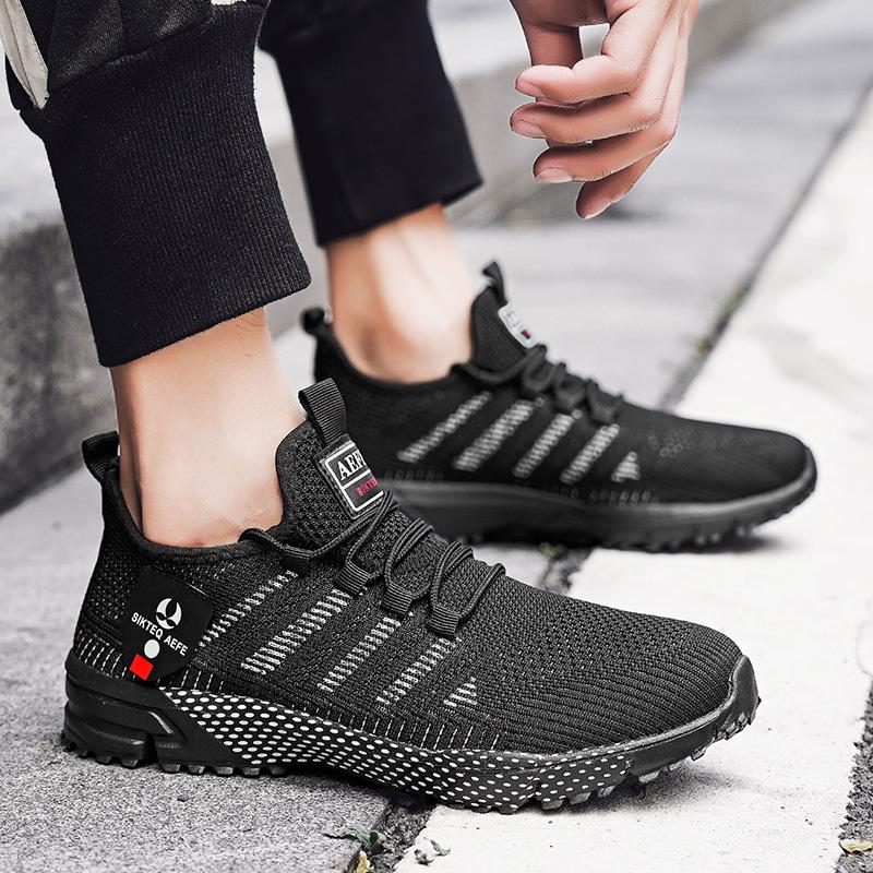 Летающая спортивная обувь, новинка 2023 года, летние кроссовки, дышащая легкая сетчатая обувь, мужская повседневная обувь