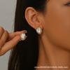 2025 новые французские золотые серьги-пусеты женские уникальные серьги, жемчужные серьги женские в стиле инс 2474