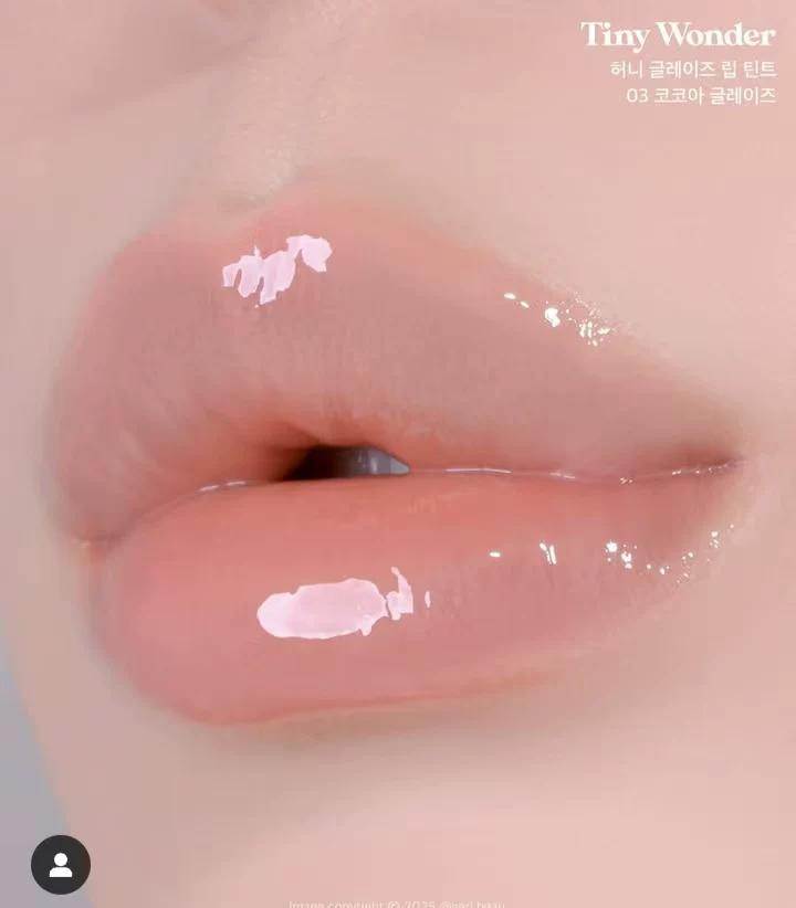 Korean Niche New Product Tiny Wonder Mirror Honey Powder Cap Lip Gloss Moisturizing and Hydrating Jang Won-Young