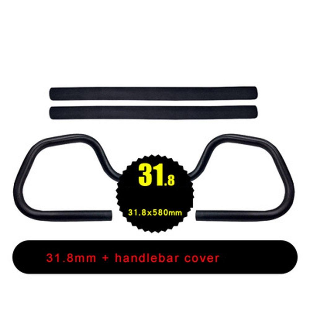 Riser 31.8mm 25.4mm with Cover 580mm with Sponge Bike Handlebar Butterfly Handlebar Rest Handlebar