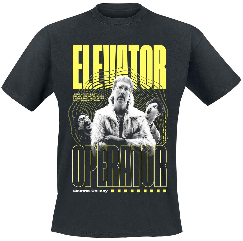 Rare Electric Callboy Cotton Band Shirt Unisex Summer Short Sleeve Fashion Brand Tee Luxury Casual Vintage