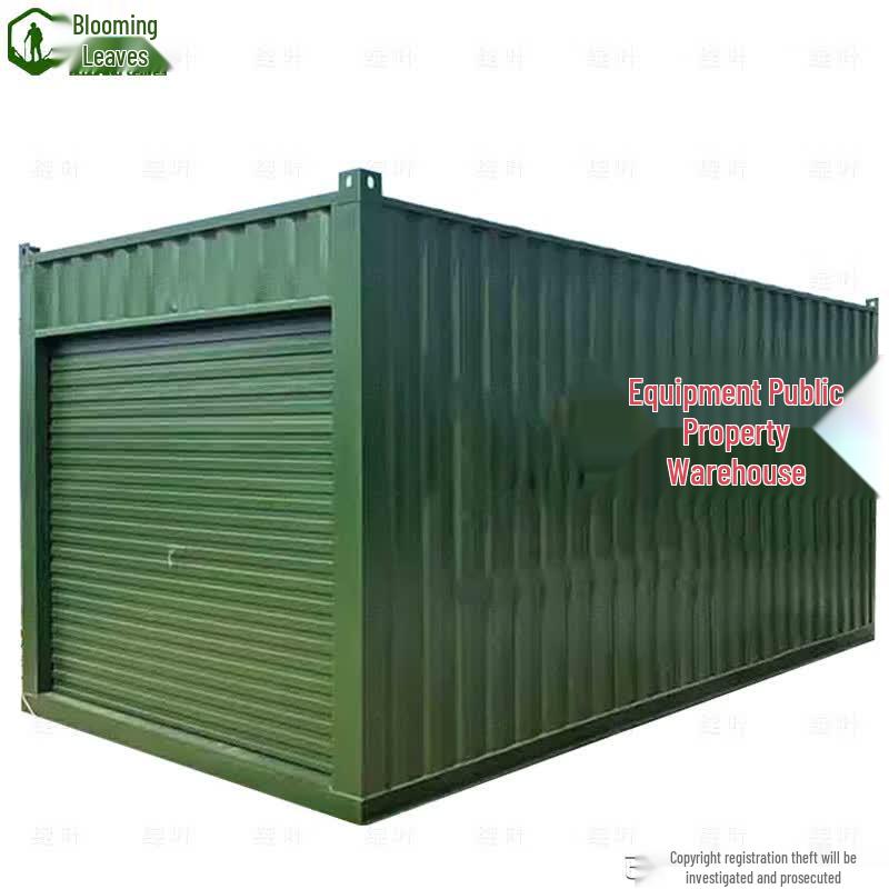 Movable Camouflage Container House with Rain Canopy
