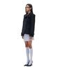HILLDA Wide Lapel Brushed Jacket [Black]