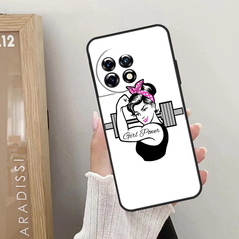Фитнес Девушка Чехол для Тренажерного Зала Для OnePlus 10T 10R 12R 9R 8T 12 11 9 10 Pro Nord CE 2 3 Lite CE4 2T N10 N20 N30 Крышка