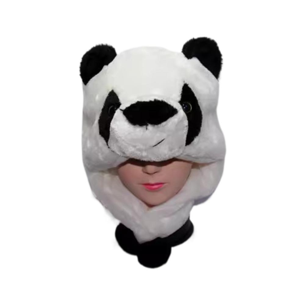 Панда Хаски Детская Плюшевая Шапка-Зверюшка Желтый Утенок Оригинальная Вечеринка Шапка Уютная Смешная Шапка Косплей