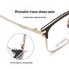 Danyang Men's Gold Rim Myopia Eyeglass Frames - Ultralight Comfortable Alloy Design